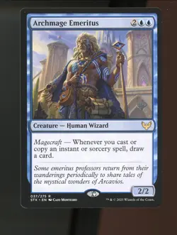 MTG Archmage Emeritus Strixhaven School of Mages Pack Promo 37/275 - Image 1
