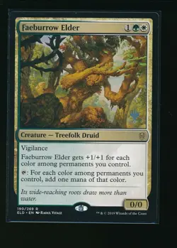 MTG Faeburrow Elder Throne of Eldraine Pack Promo 190/269 - Image 1
