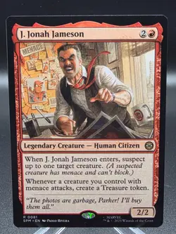 J. Jonah Jameson #0081 MTG Marvel's Spider-Man Magic The Gathering - Image 1