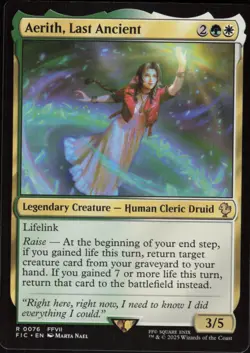 Aerith, Last Ancient R Commander: FINAL FANTASY 76 NM - Image 1