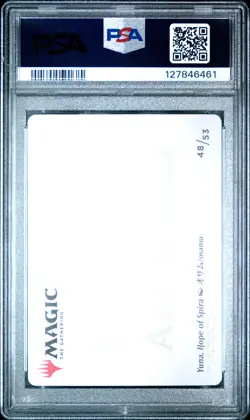 MTG Final Fantasy Art Series #48 Yuna, Hope Of Spira Gold Stamped PSA 10 - Image 2