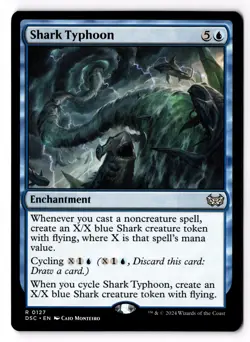 Shark Typhoon 127 Commander: Duskmourn: House of Horror NM - Image 1