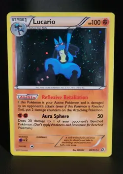 POKEMON LUCARIO 80/113 - COSMOS PROMO - HOLO RARE LP-MP - Image 1