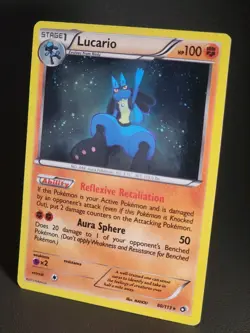 POKEMON LUCARIO 80/113 - COSMOS PROMO - HOLO RARE LP-MP - Image 4