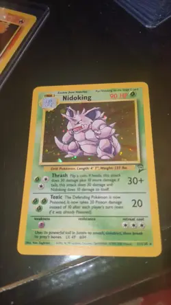 Nidoking - Holo - 11/130 Base Set 2 - Pokemon TCG - 1999 - Image 2