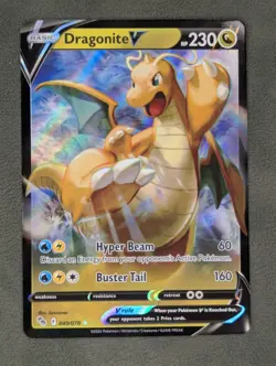 Dragonite V 049/078 Pokemon TCG Ultra Rare Pokemon GO Near Mint - Image 1