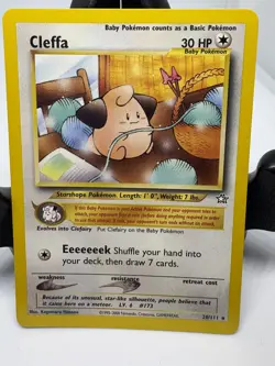 Pokemon TCG Cleffa #20/111 Unlimited Rare Neo Genesis Non Holo NM WOTC VTG - Image 1
