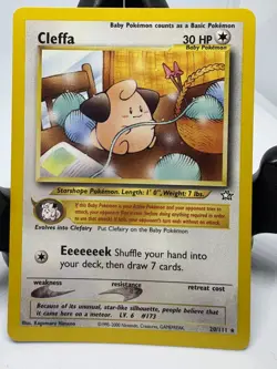 Pokemon TCG Cleffa #20/111 Unlimited Rare Neo Genesis Non Holo NM WOTC VTG - Image 5