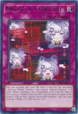 Yugioh! LP Maliss C GWC-06 - CRBR-EN023 - Rare - 1st Edition Lightly Played, Eng - Image 1