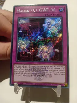 Yu-Gi-Oh! Maliss (C) GWC-06 Emblazoned Secret Rare 25LP-EN017 Limited Edition NM - Image 1