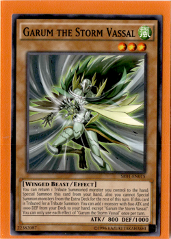 3x Garum the Storm Vassal | SR01-EN015 | Yu-Gi-Oh! TCG - Image 1