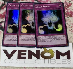 3x (M/NM) - Chaos Infinity - LC5D-EN174 - Super Rare - 1st Edition YuGiOh - Image 1