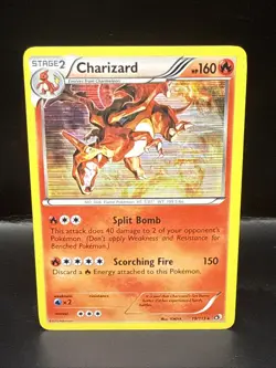 Pokemon TCG Charizard Legendary Treasures Holo Rare Card 19/113 - Image 2