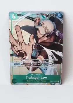 One Piece Card Game Trafalgar Law OP01-047 Alternate Art SR Pre-Errata x1 - Image 1