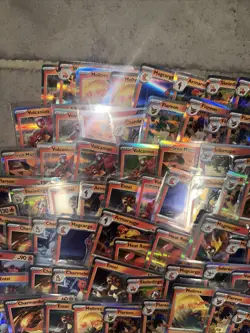 120+ Pokemon Holographic Holo Card Lot Fire Energy Type Charmander Entei Moltres - Image 2