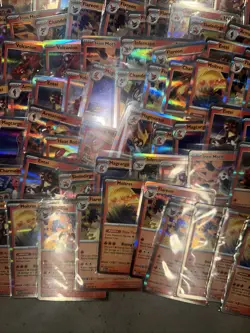 120+ Pokemon Holographic Holo Card Lot Fire Energy Type Charmander Entei Moltres - Image 3
