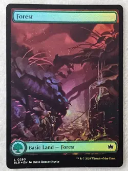MTG Forest (0280) FOIL - Bloomburrow (BLB) Magic Gathering Card LAND NM - Image 2