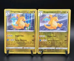 Pokemon Card Dragonite Silver Tempest 131/195 Reverse Holo & Holo Rare Bundle - Image 1