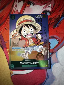 Monkey D Luffy P-037 1st Anniversary Tournament STAMP Promo One Piece Card - Image 1