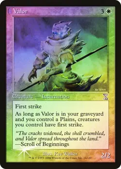 Time Spiral Timeshifted MTG Foil Valor Magic - Image 1