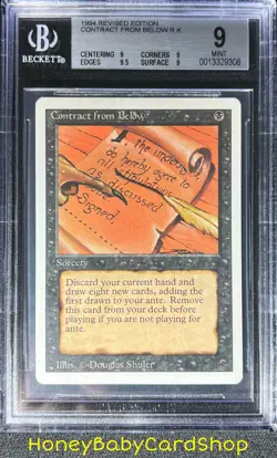 MTG 3rd Edition Revised 1994 Contract From Below BGS 9.0Q+ (Quad+) Mint - Image 1