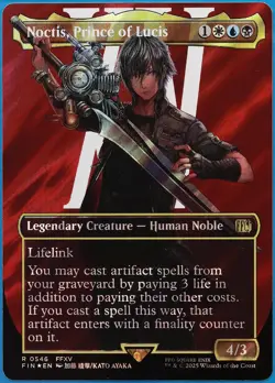Noctis Prince of Lucis Borderless Character Surge FOIL Final Fantasy MINT 508719 - Image 1