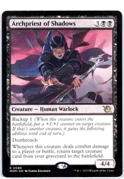 #89 Archpriest of Shadows MTG March of the Machine Rare - Image 1