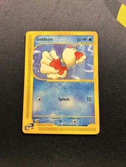 Goldeen 111/165 NM/LP -Vintage Common Pokemon Card- Expedition (d) - Image 1