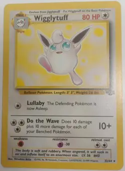 Pokemon Wigglytuff 32/64 Jungle Unlimited Non Holo Rare LP - Image 5