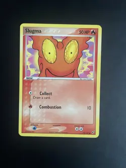 Pokemon TCG Slugma EX Deoxys 74/107 Regular Common NM - Image 1