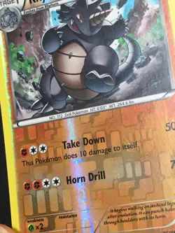 Pokemon TCG Rhydon 75/160 Reverse Holo 2015 XY Primal Clash LP - Image 2