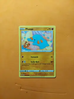 CRIMPED ERROR Pokemon Vivid Voltage Phanpy Common 086/185 NM - Image 2