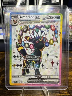 Pokemon TCG Umbreon EX 176 Black Star Promo Prismatic Evolutions Full Art NM - Image 1