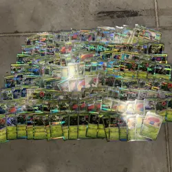150+ Pokemon Holographic Holo Card Lot Grass Energy Type Vileplume Leafeon More - Image 1