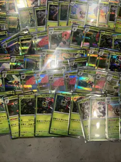 150+ Pokemon Holographic Holo Card Lot Grass Energy Type Vileplume Leafeon More - Image 4