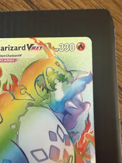 Pokemon TCG Champions Path Rainbow Charizard VMAX Secret Rare Card 74/73 - Image 3