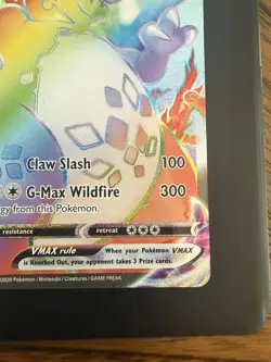 Pokemon TCG Champions Path Rainbow Charizard VMAX Secret Rare Card 74/73 - Image 4