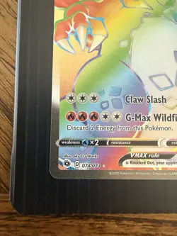 Pokemon TCG Champions Path Rainbow Charizard VMAX Secret Rare Card 74/73 - Image 5