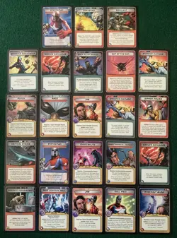 2005 CITY OF HEROES Collectible Card Game 23 Cards Lot - Image 1