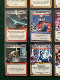 2005 CITY OF HEROES Collectible Card Game 23 Cards Lot - Image 3