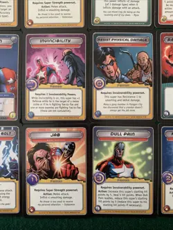 2005 CITY OF HEROES Collectible Card Game 23 Cards Lot - Image 4