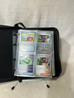 Pokemon Card Binder Lot 400 Cards with Brand New Binder Excellent Collection Set - Image 2