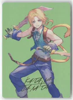 Zidane, Tantalus Thief Art Card (Gold-Stamped Signature) S Art Series: FINAL FAN - Image 1