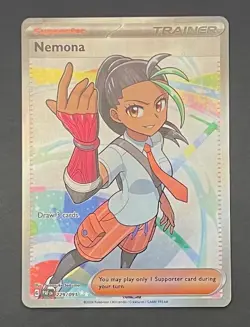 Pokemon Card Nemona 229/091 Paldean Fates - Near Mint - Image 1