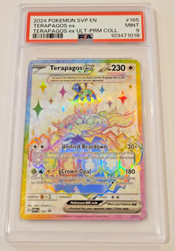 🔴2024 Pokemon Terapagos ex 165 Sv: Scarlet & Violet Promo Cards Holo PSA 9 - Image 1