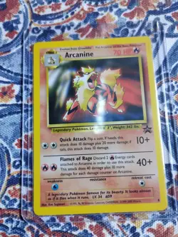 Pokemon Card - Arcanine WoTC Black Star Promo #6 LP - Image 1