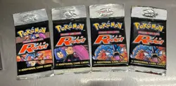 (4 Count) Sealed Pokemon Team Rocket Booster Pack - 11 Cards New Sealed - Image 1