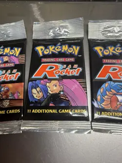 (4 Count) Sealed Pokemon Team Rocket Booster Pack - 11 Cards New Sealed - Image 3
