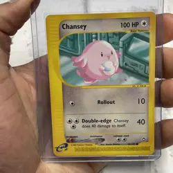 Pokemon Chansey 69/147 Aquapolis Common NM Pokemon Card 2002 Vintage Vtg TCG - Image 1