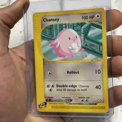 Pokemon Chansey 69/147 Aquapolis Common NM Pokemon Card 2002 Vintage Vtg TCG - Image 2